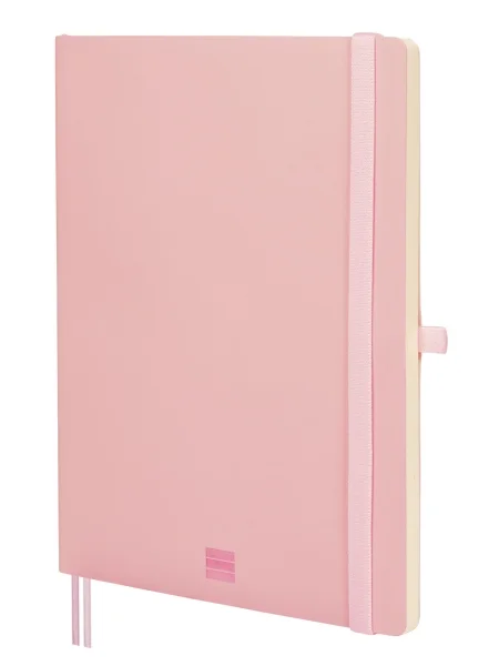 Finocam Nexo Cuaderno de Tapa Blanda - 72 Hojas - Formato B5 - 176x250mm - Papel Crema de 80g/m2 - Liso - Bolsillo Interior - Cierre con Goma - Hojas Microperforadas - Color Rosa