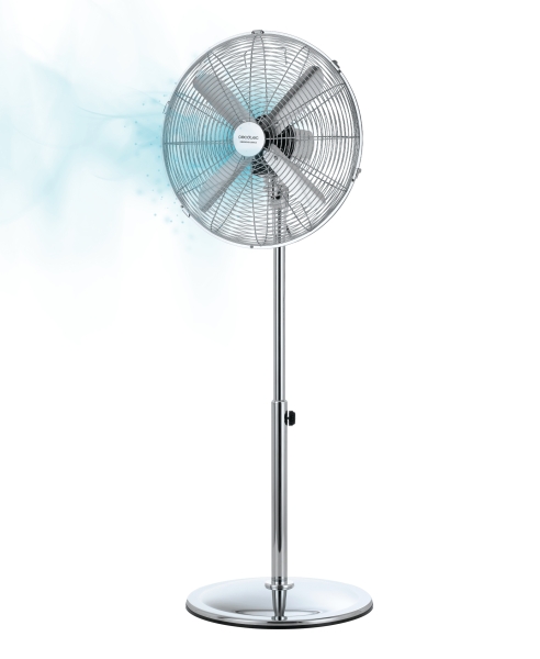 Cecotec EnergySilence 620 Retrostyle Ventilador de Pie con 4 Aspas - Potencia de 50W - Diametro de 40cm - 3 Velocidades - Oscilacion Automatica - Altura Ajustable - Seguridad Garantizada - C