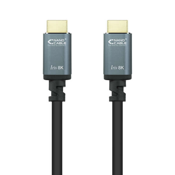 Nanocable Cable HDMI 2.1 Iris 8K A/M-A/M 1.5m - Color Negro