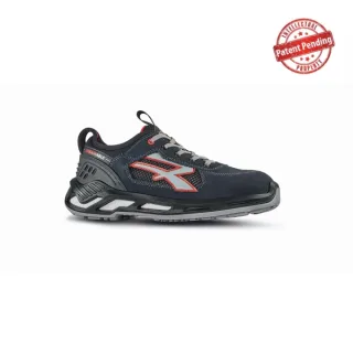 Upower Gang S Es Calzado de Seguridad Bajos - Talla 35 - Parte Superior de Nailon Ultraflexible y Gamuza Suave, Puntera de Aluminio, Suela Antideslizante, Proteccion S1PS FO SR - Color Azul
