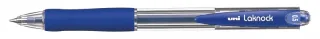 Uni-ball Laknock SN-100(05) Boligrafo de Tinta Base Aceite - Punta de Bola 0.5mm - Tinta Suave y Duradera - Capacidad de Carga Superior - Color Azul · Pack de 12 uds.