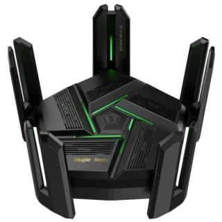 Ruijie RG-EW7200BE PRO Router de Doble Banda - 9 Puertos - WiFi 7 BE7200 - Velocidad Inalambrica hasta 7.2Gbps - Soporte Mesh - Gestion en la Nube - Color Negro