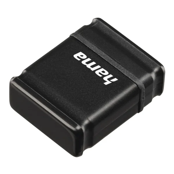 Hama Smartly Memoria Pendrive USB 2.0 con Tapa - 64GB de Capacidad - 15Mb/s de Transferencia - Color Negro