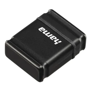 Hama Smartly Memoria Pendrive USB 2.0 con Tapa - 64GB de Capacidad - 15Mb/s de Transferencia - Color Negro