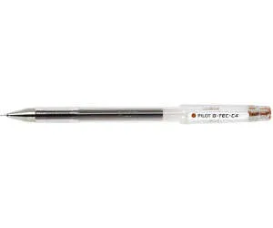 Pilot Boligrafo de Gel G-Tec C4 - Extra Fino - Recargable - Punta de Bola 0.4mm - Trazo 0.2mm - Color Marron · Pack de 12 uds.