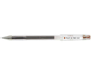 Pilot Boligrafo de Gel G-Tec C4 - Extra Fino - Recargable - Punta de Bola 0.4mm - Trazo 0.2mm - Color Marron · Pack de 12 uds.