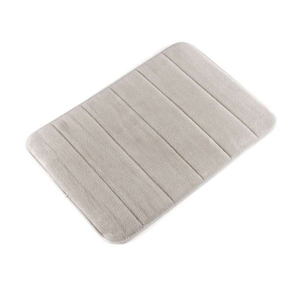 Innovagoods Alfombra de Aseo Viscoelastica - Antideslizante - Superabsorbente - Facil Limpieza - 55x40x1cm - Color Blanco