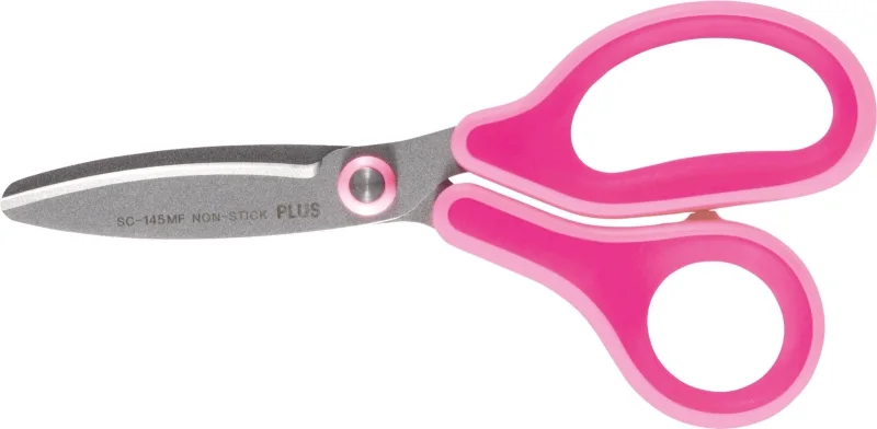 Plus Fitcut Curve Kids Tijera Escolar 14.5 cm - Hojas Curvas - Punta Redondeada - Ergonomica - Uso Diestro - Color Rosa · Pack de 10 uds.