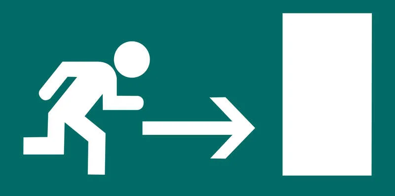 Apli Etiqueta Señalizacion Salida Emergencia Derecha 1 U.