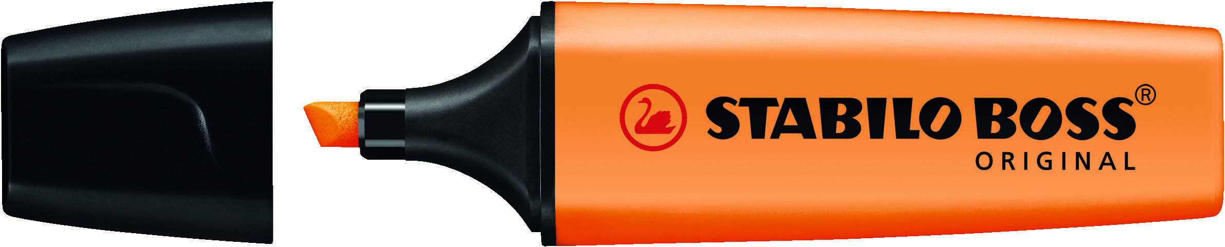 Stabilo Boss 70 Rotulador Marcador Fluorescente - Trazo entre 2 y 5mm - Recargable - Tinta con Base de Agua - Color Naranja Fluorescente · Pack de 10 uds.