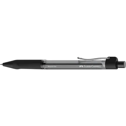 Faber-Castell Beyond Gel Boligrafo Retractil - Punta 0.7mm - Trazo de 0.4mm - Grip de Agarre - Tinta Gel Negra · Pack de 12 uds.