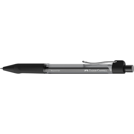 Faber-Castell Beyond Gel Boligrafo Retractil - Punta 0.7mm - Trazo de 0.4mm - Grip de Agarre - Tinta Gel Negra · Pack de 12 uds.