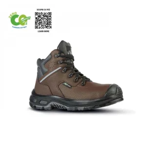 Upower Lancaster UK S ESD Calzado de Seguridad - Talla 35 - Puntera AirToe Composite Ultraligera, Sistema Antiperforacion, Forro Transpirable, Suela Antideslizante - Color Marron