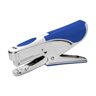 Dohe grapadora Tipo Tenaza - Fabricada en Acero Cromado y Plastico Azul - Carga Superior - Capacidad de Grapado 20 Hojas - Admite 150 grapas de 22/6, 24/6 y 26/6