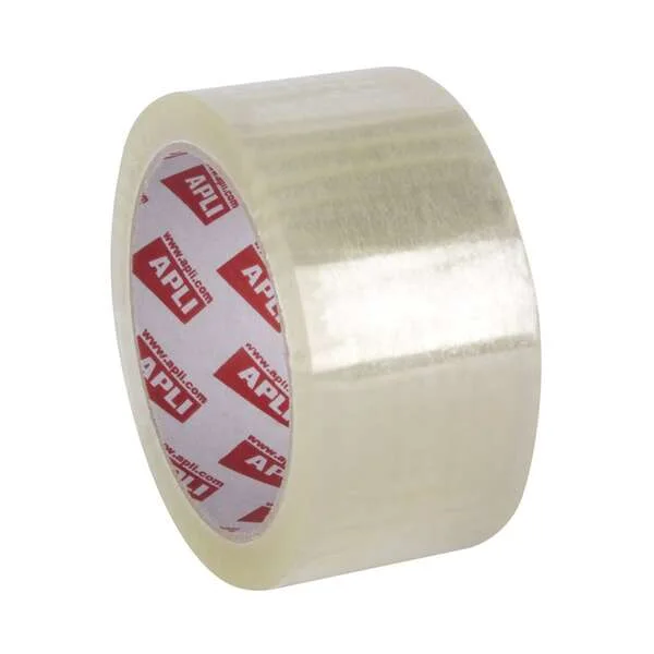 Apli Precinto Estandar Acrilico Transparente - PP - Sin Ruido - 48 mm x 66 m 25 µm · Pack de 36 uds.
