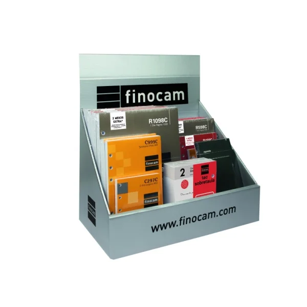 Finocam Expositor con 23 Recambios para Agendas Open en Catalan - Anual 2026 - Color Surtidos