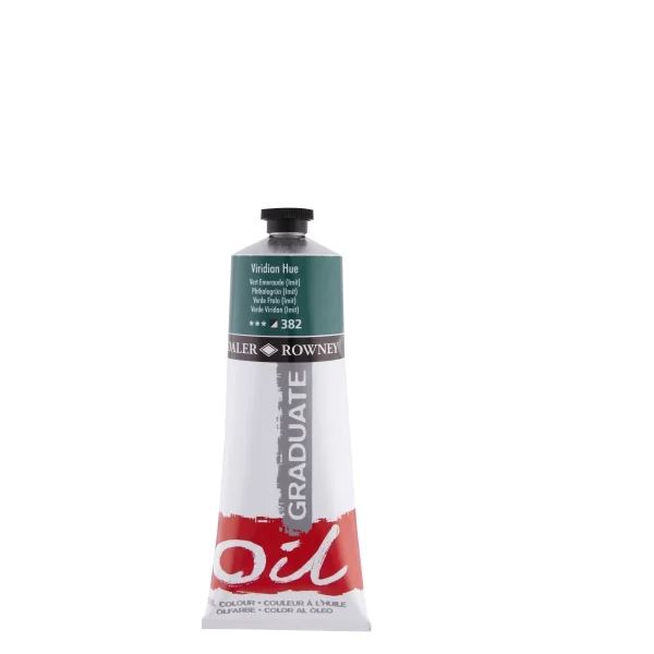 Daler Rowney Graduate Pintura al Oleo - Tubo de Aluminio - 220ml - Color Viridiano