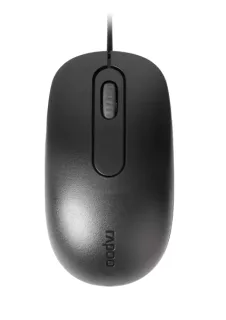Rapoo N200 Raton USB - 3 Botones - 1600 DPI - Plug & Play - Color Negro