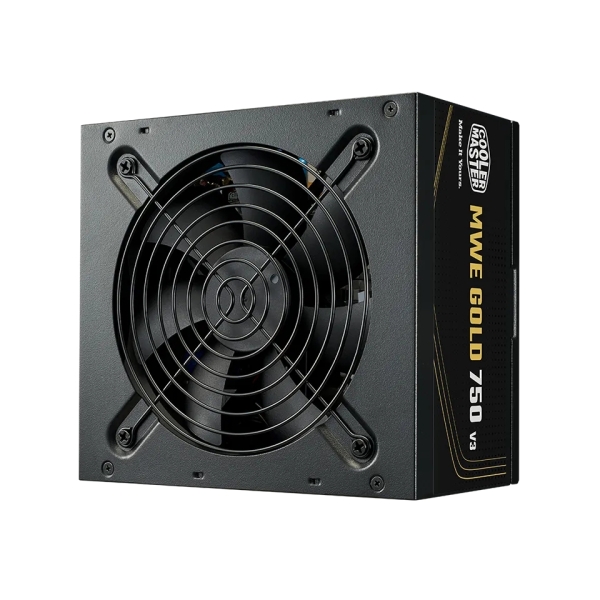 Cooler Master MWE V3 Fuente de Alimentacion 80+ Gold 750W - ATX 3.1 - 12V-2X6 - PFC Activo - No Modular