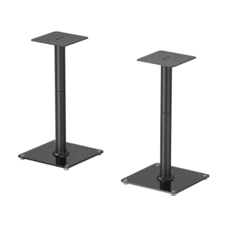 Aisens Pack Soporte Universal de Suelo para Altavoces - Carga Max. 25Kg - Altura 61cm - Color Negro