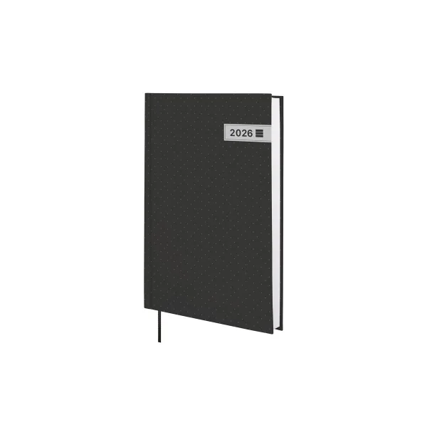 Finocam Dynamic Porto Agenda en Catalan - Anual 2026 - Sin Cierre - Formato Y10 - 145x23x210mm - 1 Dia por Pagina - Color Negro