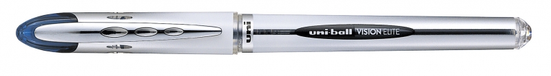 Uni-ball Vision Elite UB-200 Rollerball de Tinta Liquida - Punta de Bola 0.8mm - Sistema Antifugas para Viajes - Color Azul Oscuro · Pack de 12 uds.