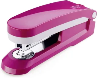 Novus Evolution E 25 Fresh Grapadora + Caja de 200 Grapas 24/6 - Hasta 25 Hojas - Grapado Cerrado, Abierto y Clavado - Color Fucsia