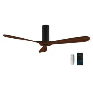 Cecotec EnergySilence 5500 Black Aqua Connected Ventilador de Techo de 3 Aspas - 40W - Diametro de 52" - WiFi - Mando a Distancia - IP44 - 6 Velocidades - Temporizador - Modo Invierno - Colo