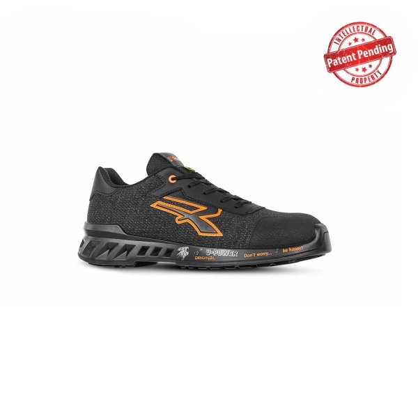 Upower Bruce S ESD Calzado de Seguridad Super Ligeros - Talla 35 - Nylon Transpirable, Proteccion Anti-Abrasion, Suela Antideslizante, Anti-Perforacion, Puntera AirToe Aluminium, S1PS FO SR