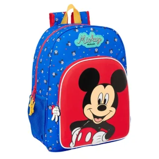 Safta Mickey Mouse "Good Day" Mochila - Adaptable a Carro - Asa de Mano - 33x42x14cm - Color Azul