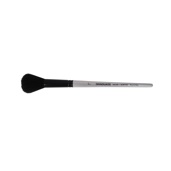 Daler Rowney Graduate Pincel Acuarela - Pelo de Cabra Natural - Mango Corto - Redondo Montado Sobre Punta 1" · Pack de 3 uds.