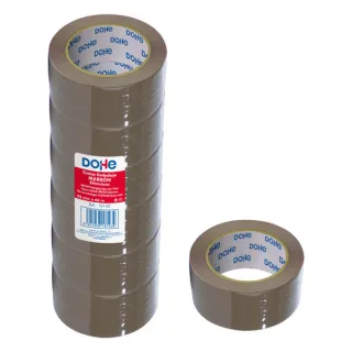 Dohe Precinto de Polipropileno Silencioso 48mmx66m - Color Marron · Pack de 6 uds.