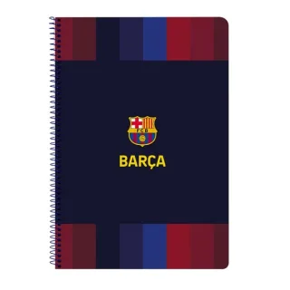 Safta F.C.Barcelona 1ª Equipacion 26/27 Libreta con Espiral - Formato Folio - 80 Hojas de 80g/m2 - Cuadricula 4x4mm - Tapas Duras Glasofonadas - 21.5x31x1cm - Color Rojo y Azul