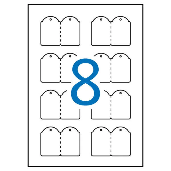 Apli Etiquetas Colgantes Imprimibles 36.0 x 53.0mm 10 Hojas