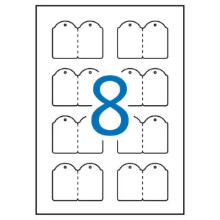 Apli Etiquetas Colgantes Imprimibles 36.0 x 53.0mm 10 Hojas