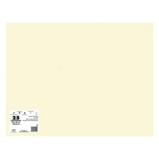 Dohe Pack de 25 Cartulinas de 180 G/M2 - Tamaño 50x65cm - PH Neutro - Libres de Cloro Elemental - Colorantes Biodegradables - Color Crema