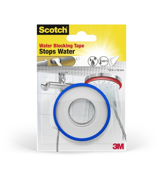 Scotch Cinta Adhesiva para Goteras - 12mm x 12m - Color Blanco