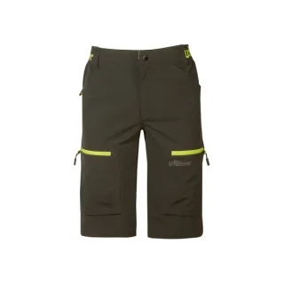 Upower Ares Bermudas de Trabajo con Corte Jogging - Talla 2XL - Multibolsillos con Cremallera y Velcro, Proteccion Lumbar, Cinta Reflectante, Impermeables - Color Verde Oscuro