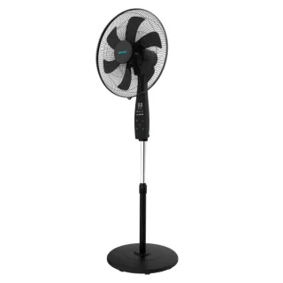 Cecotec EnergySilence 620 Max Flow Smart Ventilador de Pie con 6 Aspas - 70W - Diametro de 45cm - Mando a Distancia - Pantalla LED - Temporizador - Oscilacion 75º - 50x43x152cm - Color Negro