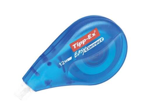 Tipp-Ex Easy Correct Cinta Correctora 4.2mm x 12m - Resistente - Escritura Instantanea · Pack de 10 uds.