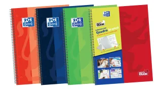 Oxford School Classic Write&Erase A4+ Europeanbook - Tapa Extradura - 1 Linea 2M - 100 Hojas - Colores Surtidos · Pack de 5 uds.