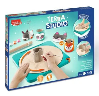 Maped Terra Studio Taller de Ceramica - Kit Infantil Completo y Facil de Usar - Para Niños a partir de 5 Años