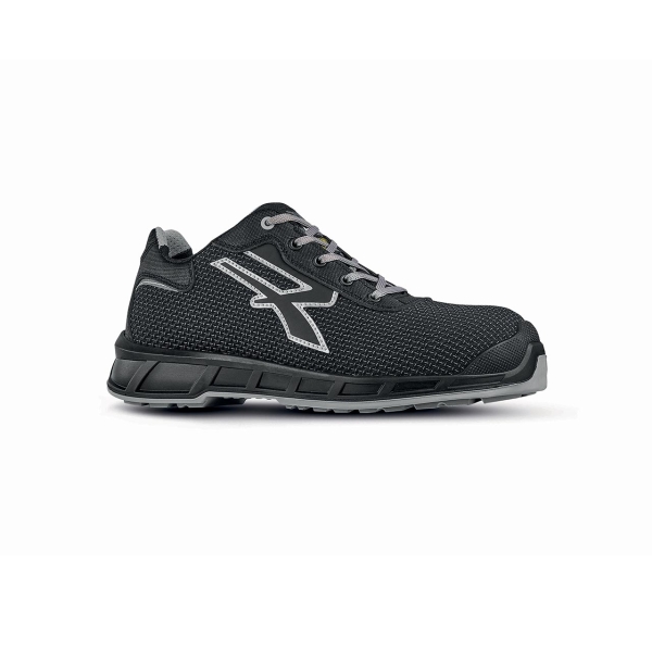 Upower Jackson S ESD Calzado de Seguridad Bajos - Talla 35 - Alta Resistencia a la Abrasion, Suela Antideslizante y Antiestatica, Plantilla Transpirable y Antibacteriana - Color Negro