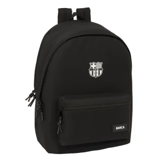 Safta F.C.Barcelona Chica Mochila para Portatil hasta 15.6" - Conector USB - Base Acolchada - Bolsillo Frontal - Hombreras Ergonomicas - Asa Superior - 24.55L - 310x180x440mm - Color Negro