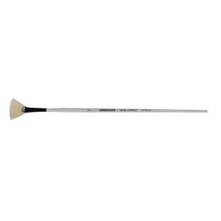 Daler Rowney Graduate Pincel para Oleo - Pelo de Cerda Natural - Mango Largo - Abanico - N°2