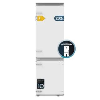 Cecotec Bolero CoolMarket Combi BI-S MC 232 E Frigorifico Combi - Capacidad 232L - Incluye Accesorios - Modo Vacaciones - Total Nofrost - Congelacion Ultrarapida - Clase E - 177x54cm - Color
