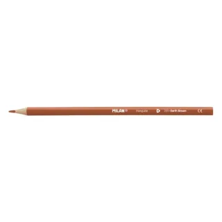 Milan Unicolor Lapices de Color Marron - Triangular - Color Marron · Pack de 12 uds.