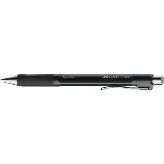 Faber-Castell Beyond Ball Boligrafo Retractil - Punta 1mm - Trazo de 0.5mm - Grip de Agarre - Tinta Negra - Color del Cuerpo Negro · Pack de 10 uds.