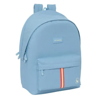 Safta el Ganso Basics Cerulean Mochila para Portatil hasta 15.6" - Conector USB - Base Acolchada - Tirador Doble - Hombreras Ergonomicas - Asa Superior - 310x180x440mm - Color Azul