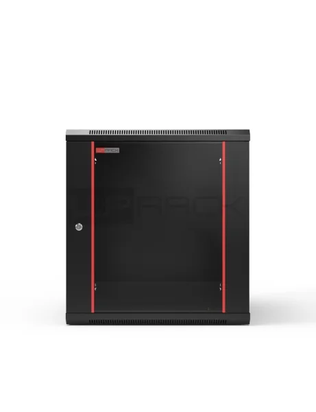 WP RWB-20606-B Armario Mural 20U - Puerta de Cristal - Cerradura de Seguridad - 600x600x1000mm - Color Negro